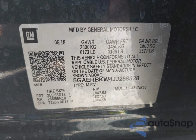 5GAERBKW4JJ263338: 44318085