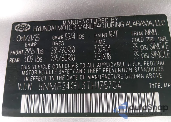 5NMP24GL3TH175704: 44318112