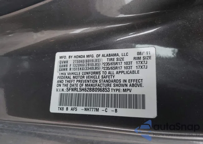 5FNRL5H62BB096853: 44318215