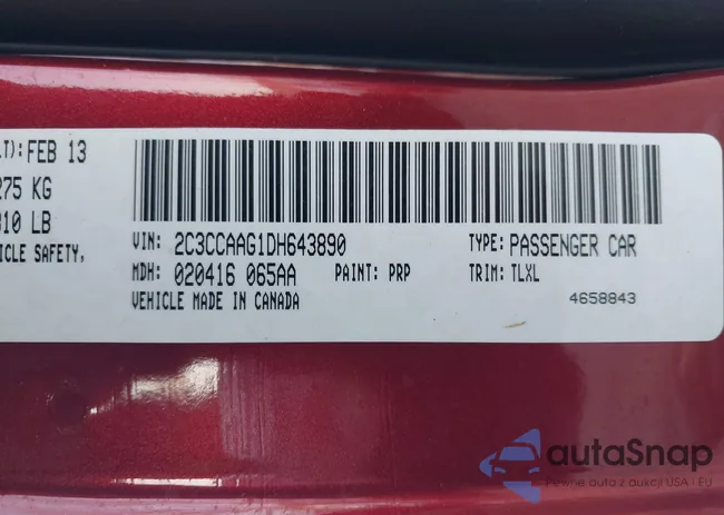 2C3CCAAG1DH643890: 44318252