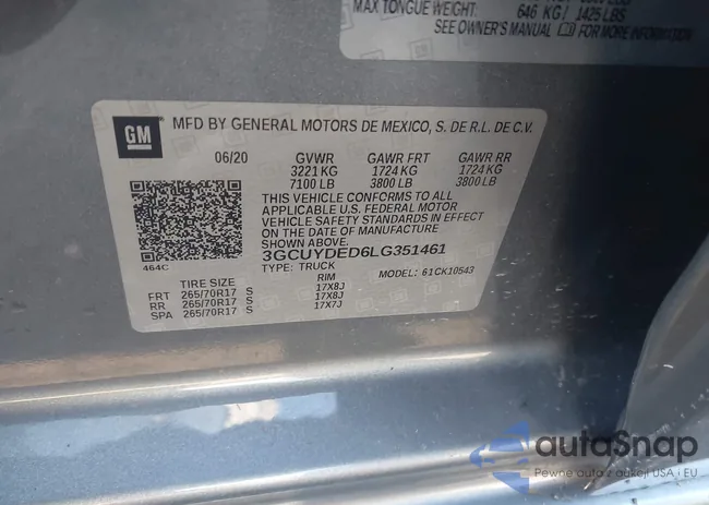 3GCUYDED6LG351461: 44318276