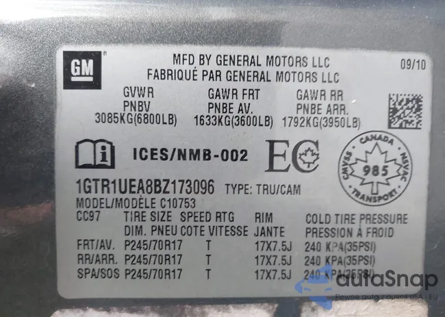 1GTR1UEA8BZ173096: 44318312