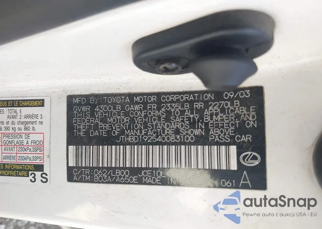 JTHBD192540083100: 44317882