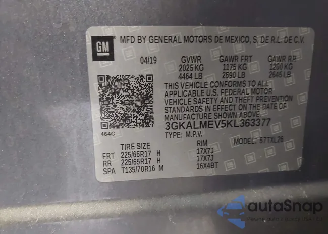 3GKALMEV5KL363377: 44317883