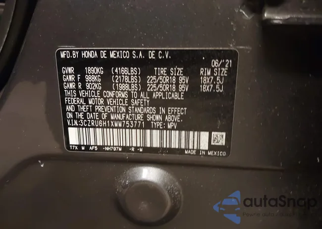 3CZRU6H1XMM753771: 44317905