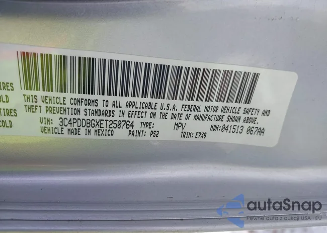 3C4PDDBGXET250764: 44319025