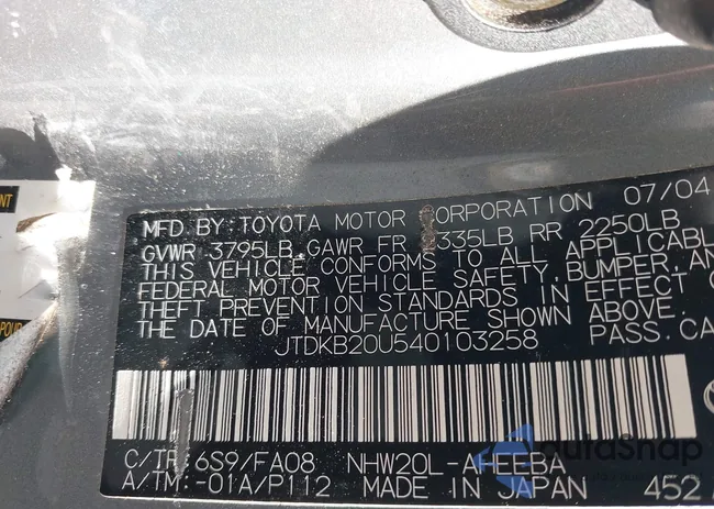 JTDKB20U540103258: 44319042