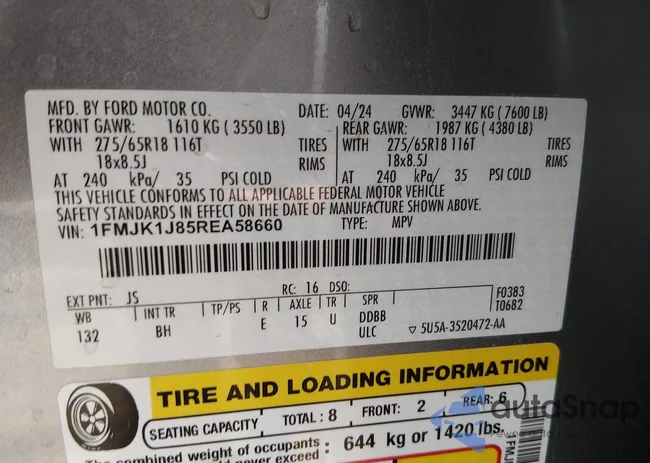 1FMJK1J85REA58660: 44319085