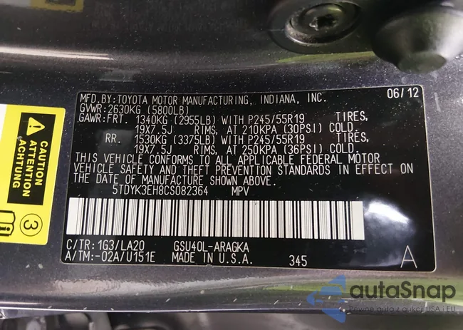 5TDYK3EH8CS082364: 44319158