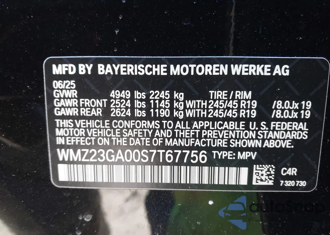 WMZ23GA00S7T67756: 44319246