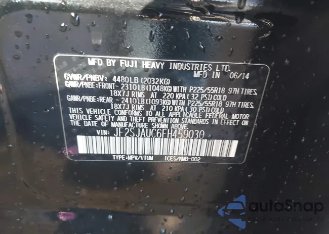 JF2SJAUC6FH459030: 44319285