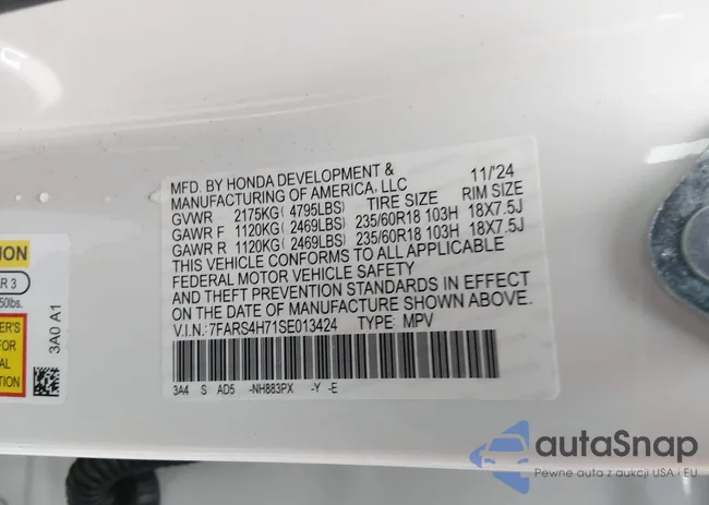 7FARS4H71SE013424: 44319366