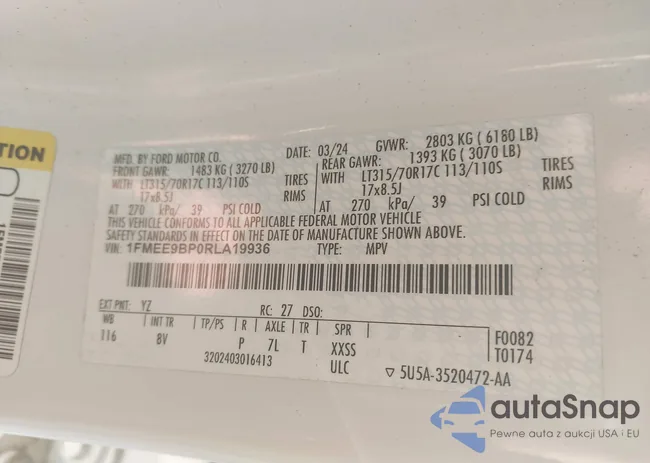 1FMEE9BP0RLA19936: 44319462