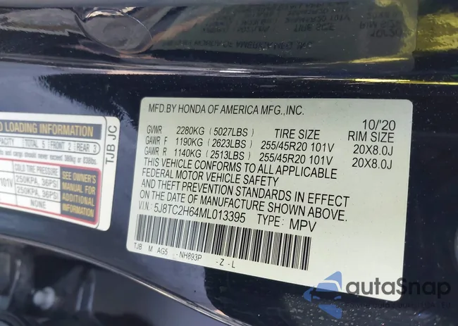 5J8TC2H64ML013395: 44318607