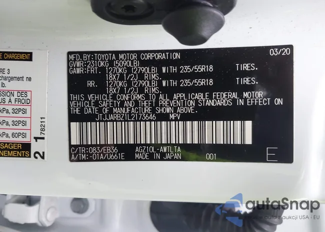 JTJJARBZ1L2173646: 44318703