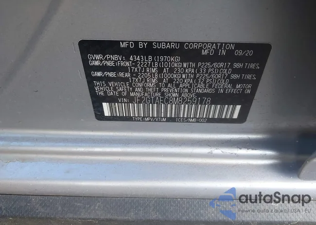 JF2GTAEC8M8259178: 44318719