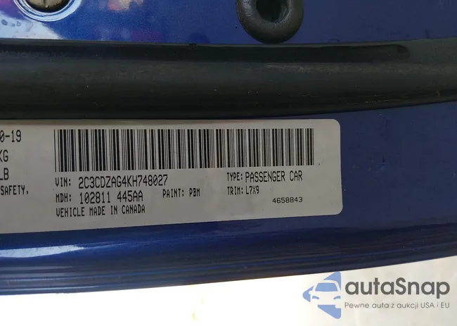 2C3CDZAG4KH748027: 44318791