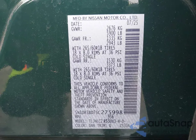 5N1DR3BD7SC275998: 44318841