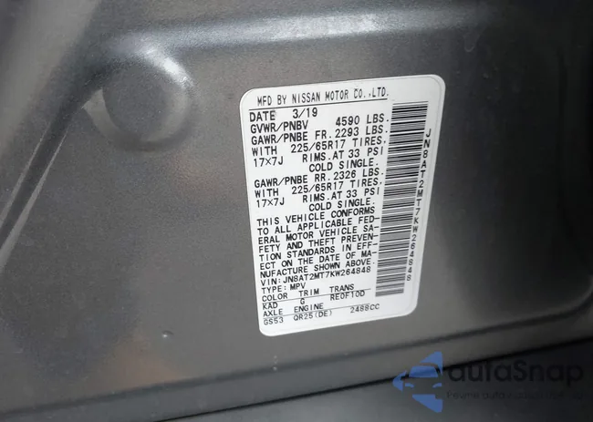 JN8AT2MT7KW264848: 44318901