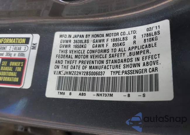 JHMZE2H72BS006037: 44319998