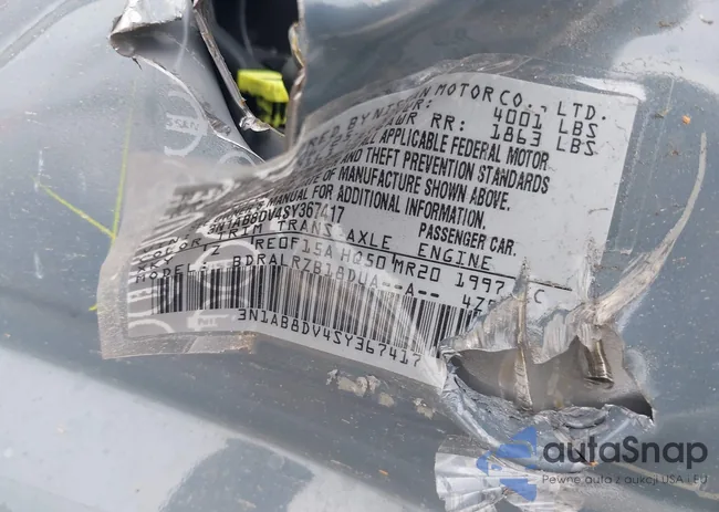 3N1AB8DV4SY367417: 44320023