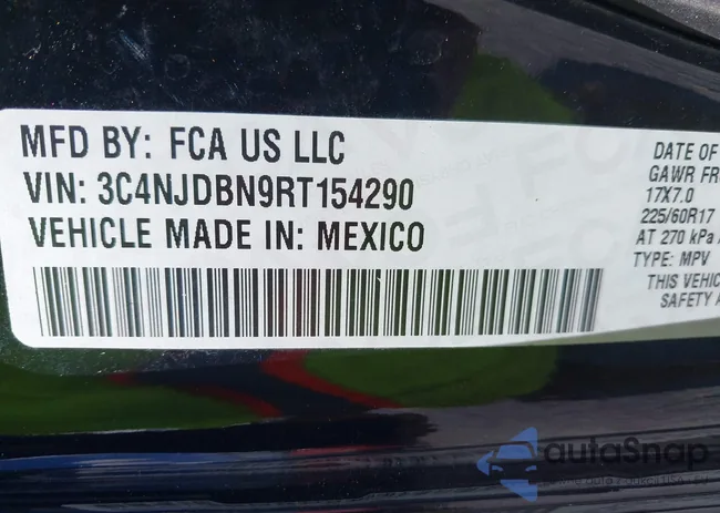 3C4NJDBN9RT154290: 44320043