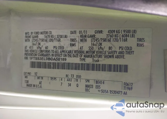 1FTSS3EL0BDA58189: 44320088