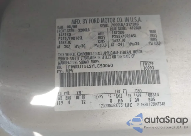 1FMRU15L2YLC50060: 44320093