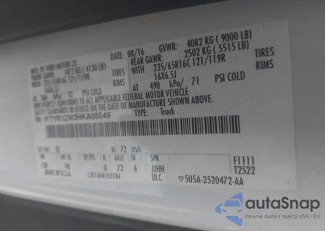 1FTYR1ZM3HKA05049: 44320099