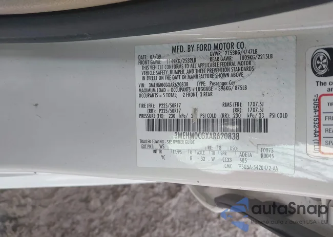 3MEHM0CGXAR620838: 44320102