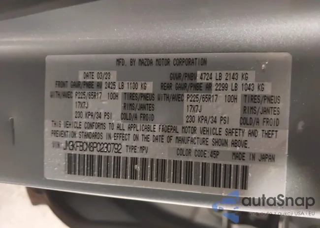 JM3KFBCM8P0230792: 44320120