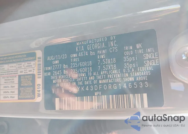 5XYK43DF0RG146533: 44320331