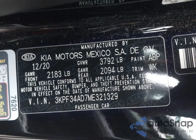 3KPF34AD7ME321329: 44320341