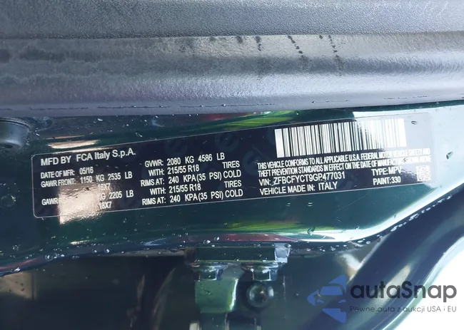 ZFBCFYCT9GP477031: 44320397