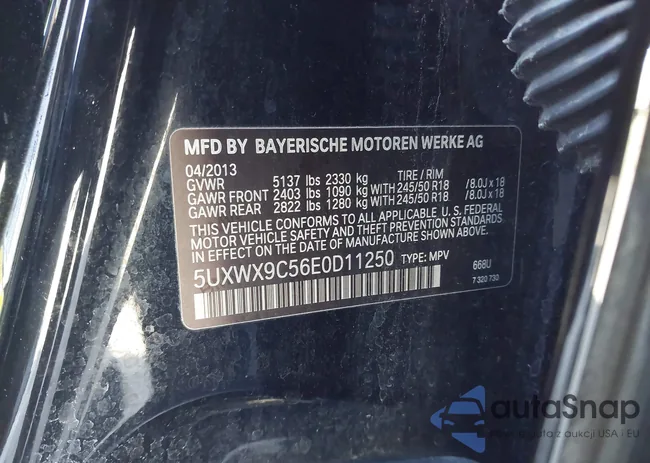 5UXWX9C56E0D11250: 44320419