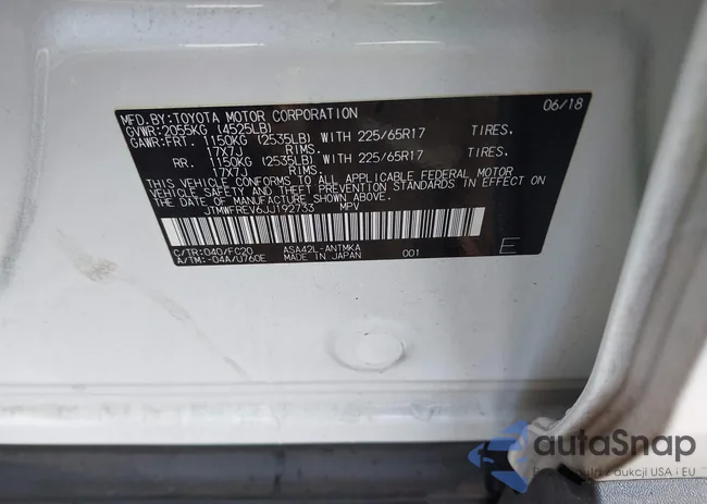 JTMWFREV6JJ192733: 44320442