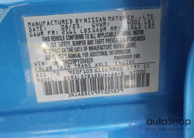 3N1AB8CV9PY324829: 44320450