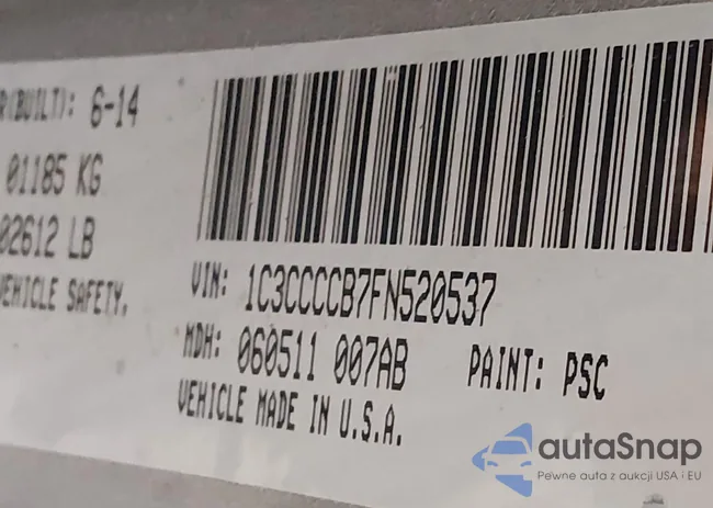 1C3CCCCB7FN520537: 44320455