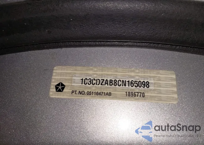 1C3CDZAB8CN165098: 44320499