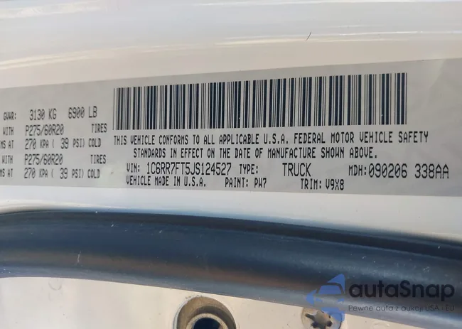 1C6RR7FT5JS124527: 44320508