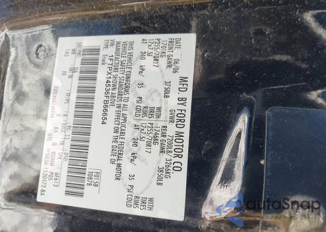 1FTPX14536FB66654: 44320589