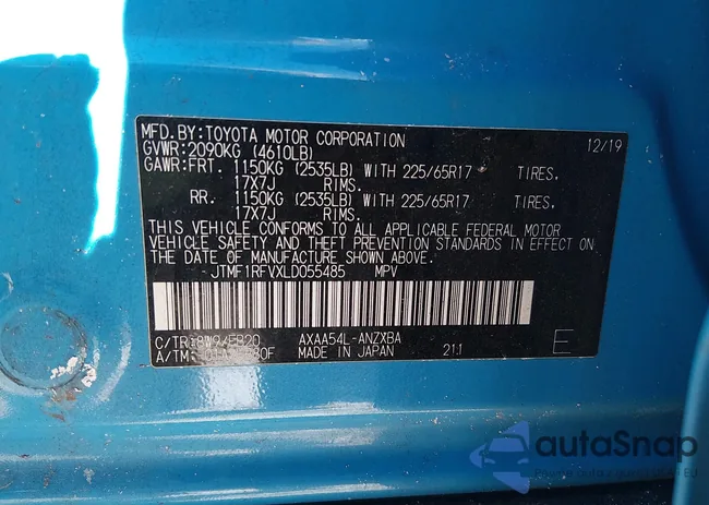 JTMF1RFVXLD055485: 44319604