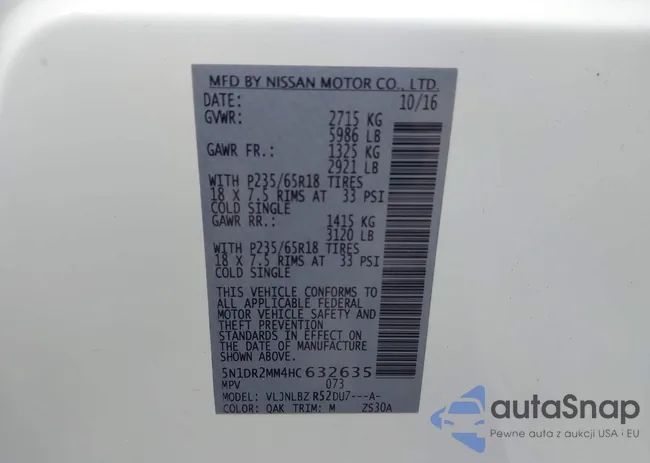 5N1DR2MM4HC632635: 44319642