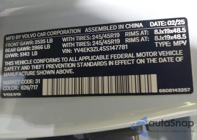 YV4EK3ZL4SS147781: 44319657