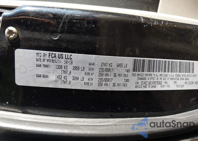 2C4RC1BG1KR576963: 44319671