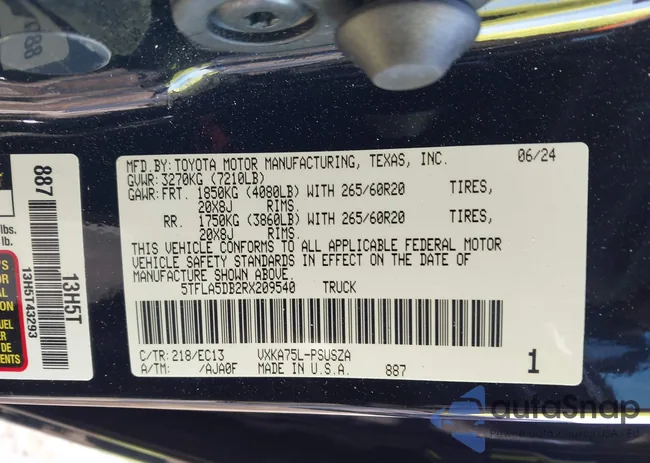 5TFLA5DB2RX209540: 44319694