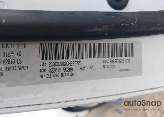 2C3CDZAG0GH209721: 44319782