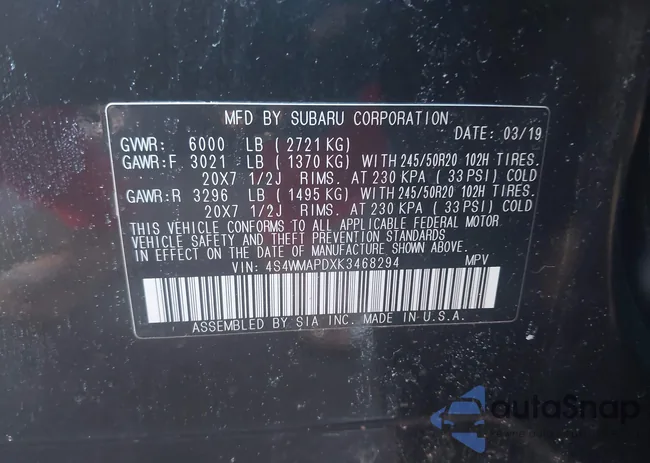 4S4WMAPDXK3468294: 44319795