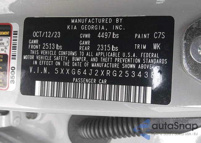 5XXG64J2XRG253438: 44319812