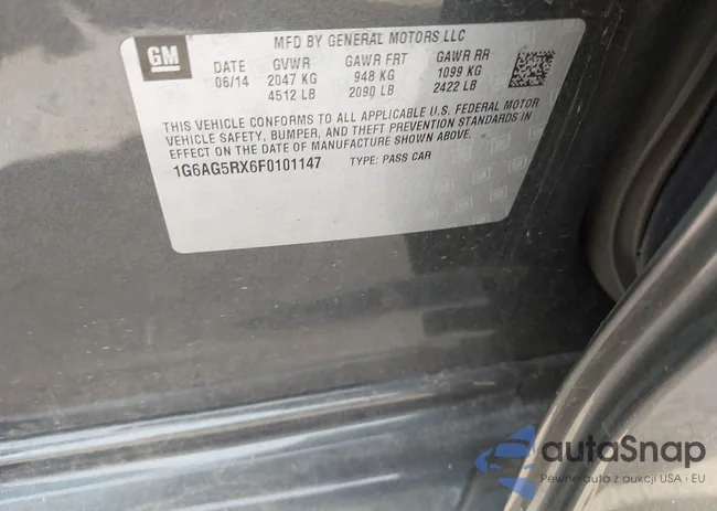 1G6AG5RX6F0101147: 44319834